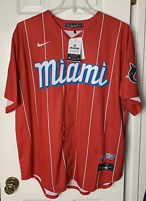 New Miami Marlins Baseball Nike Genuine Anderson Jersey MLB Sugar Kings • $75