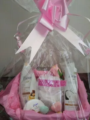 Ladies Dove Pamper Hamper Basket Gift Birthday-mother's Day Etc Wrapped + Bowed • £16.99