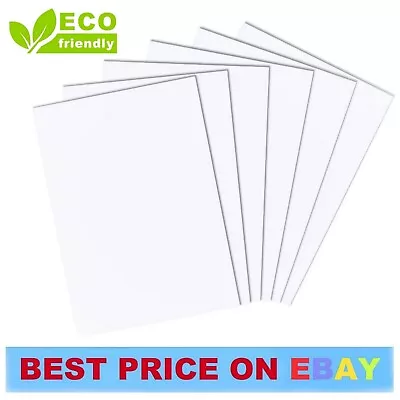 A5 A4 A3 A2 White Card Stock Sheets Thin Cards Blanks Paper Plain Smooth All GSM • £1.89