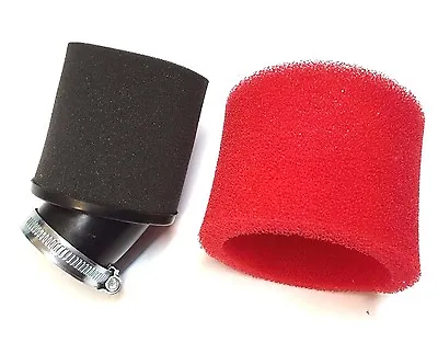 Performance Air Filter Scooter Moped Gy6 50cc Black Red • $11.95