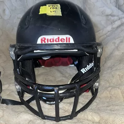 Riddell Speed 360 Large Football Helmet (Flat Black W/ Black Face Mask) • $70