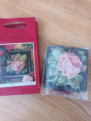 Glorafilia Rose Tapestry Kit Needlepoint Kit 15 X 15cm GL494 Victorian Mini NEW • £16.99