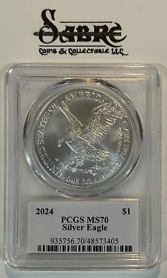 2024 $1 PCGS MS70 ULTRA BREAKS American Silver Eagle  #A-15 T0 A-18. • $24.99