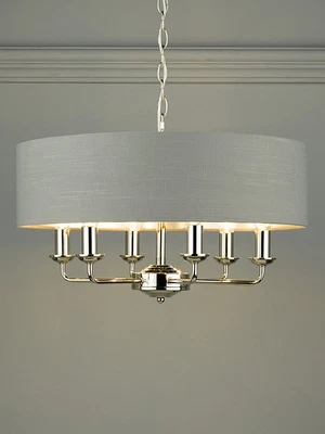 £170 • Buy John Lewis Laura Ashley Sorrento  6 Arm Ceiling Light Polished Nickel/charcoal