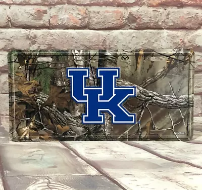 University Of Kentucky Wildcats Realtree Camo License Plate American Made • $7.99