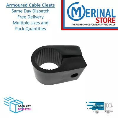 Armoured Cable Cleats SWA Steel Wired Outdoor Cable Clips • £1.74