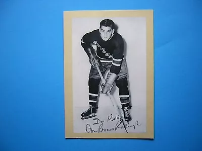 1950's 1960`s Nhl Hockey Photo Don Bones Raleigh Autograph Auto New York Rangers • $29.99