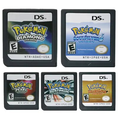 $18.99 • Buy DS Game Pokemon Platinum Diamond Pearl Gold Heart For DS 2DS 3DS Version English
