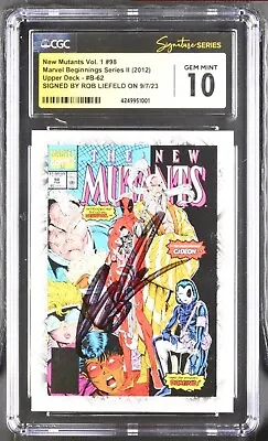 CGC Signature Series Gem Mint 10 New Mutants #98 Upper Deck Marvel 2012 • $359.96