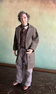 Mr Rochester Miniature Doll 1:12 Handmade OOAK. Alma Artistry. • $650