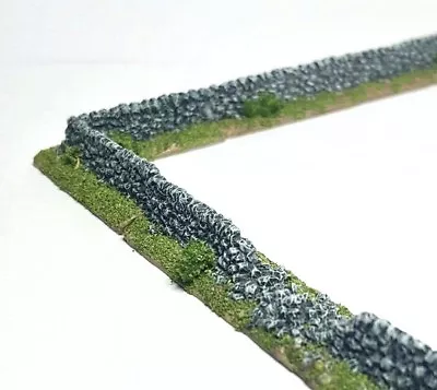 N Gauge Model Railway Terrain - 20 Piece Drystone Wall Sections Set - UNPAINTED • £14.99