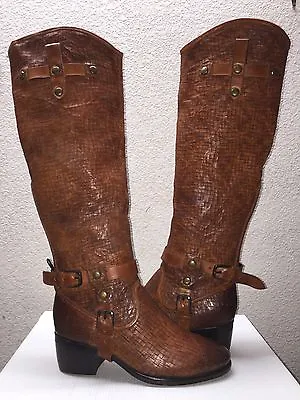 Ugg Collection Cortona Weave Tobacco Over The Knee Boots Us 7 / Eu 38 / Uk 5.5  • $165