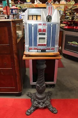 $2600 • Buy 1933 Jennings Duchess Star 5c Vintage Slot Machine & Stand Included