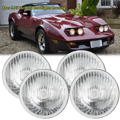 4Pcs 5.75  Inch LED Headlight Lamp Housing For Chevrolet Corvette C3 • $86.99