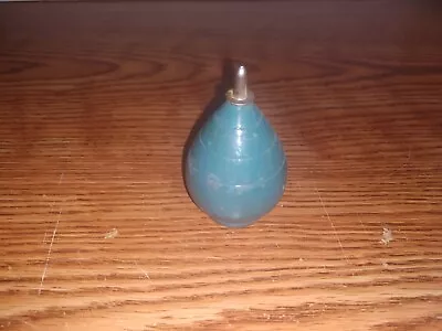 Vintage Spinning Wooden Top Blue Metal Tip 2.5 Inches • $10.19