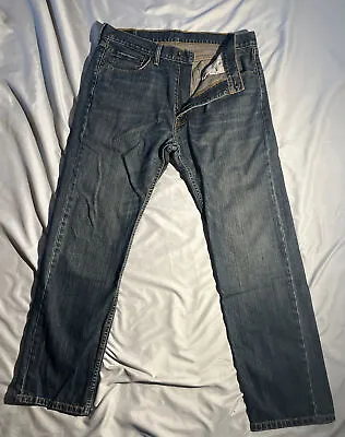 Levis 505 Mens Jeans Dark Wash (36 X 32) Loose Straight • $25.75