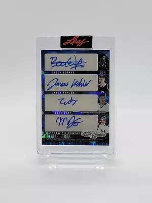 2022-23 Leaf MultiGraphics ZACH EDEY KYLE FILIPOWSKI...8X Auto Autograph 10/40 • $79.99