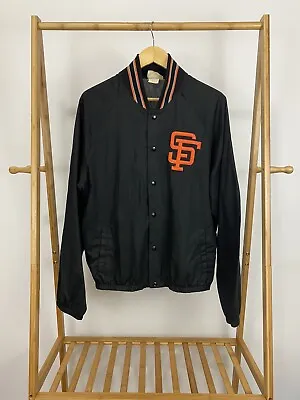 VTG 80s Majestic MLB Official License San Francisco Giants Dugout Thin Jacket L • $89.96