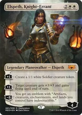 Magic MTG Mythic Guilds Of Ravnica FOIL Elspeth Knight Errant NEAR MINT (NM) • $75.95