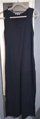 Ladies Peacocks Black Maxi Dress Size 14 • £0.99