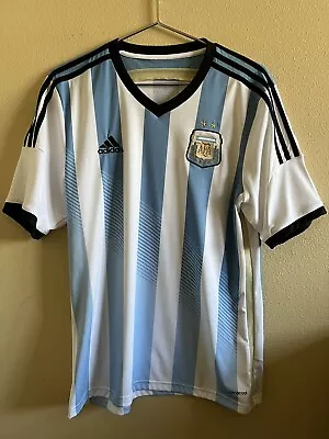 2014 Authentic Adidas Argentina Home Jersey Kit - Size Large • $33