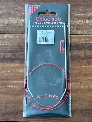 ChiaoGoo Knit Red Stainless Steel Circular Knitting Needles 47  US Size 3 • $8