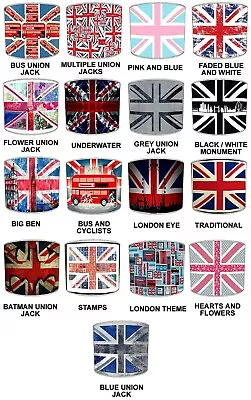 Union Jack Lampshades Ideal To Match London Duvets Curtains Cushions Bedding • £27.99