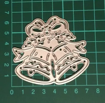 £2.99 • Buy 2 Bells & Holly Metal Die Cutter Christmas Cutting Die