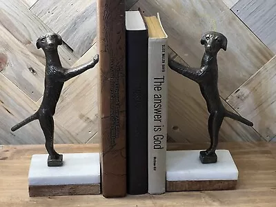 Metal Dog Bookends • $26