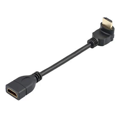90 Degree Angle HDMI Male To HDMI Female Adapter Converter Extender Cable • $2.69