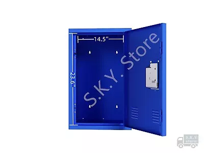 24  H Metal Locker Storage Cabinet With One Door  Blue • $98