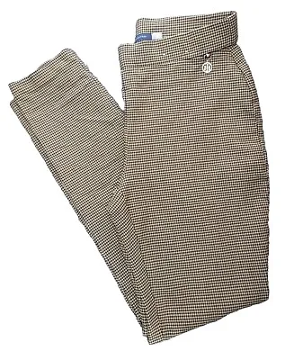 Tommy Hilfiger Women’s Houndstooth Stretch Pull On Pants Size 10 • $17.95