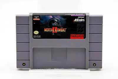 Super Nintendo SNES Mortal Kombat 2 Fighting Video Game Fatality 1994 Cart Only • $27.95