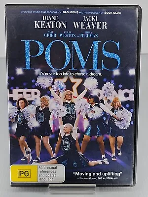 Poms DVD Diane Keaton Jacki Weaver Comedy Cheerleading • $16