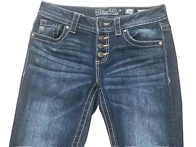 Miss Me Mid-Rise Skinny Style MS5151S374 Denim Blue Jeans Size 26 Dark • $29.99