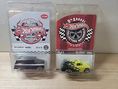 Hot Wheels 8th And 9th Annual Collector's Nationals 55 Chevy Panel Trucks  • $41