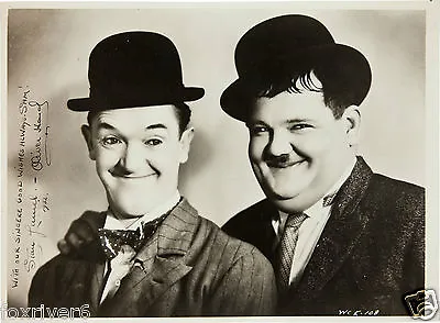 LAUREL & HARDY Signed Photograph - Comedy Film Star Actors - Preprint • £6