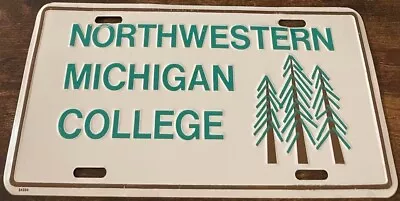 Northwestern Michigan College Booster License Plate Traverse City Hawk Owls • $69.99