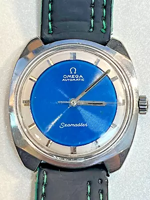 Rare Vintage Omega Seamaster Automatic Wristwatch With Original Blue Dial C.1970 • $107.50