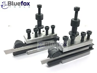 2 X T37 QUICKCHANGE TOOLPOST HOLDER + 1/16 X 5/16 PARTING OFF TOOL HOLDER • £59.99