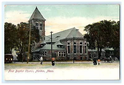 First Baptist Church Malden Ma Massachusetts Postcard (eq15) • $5.95