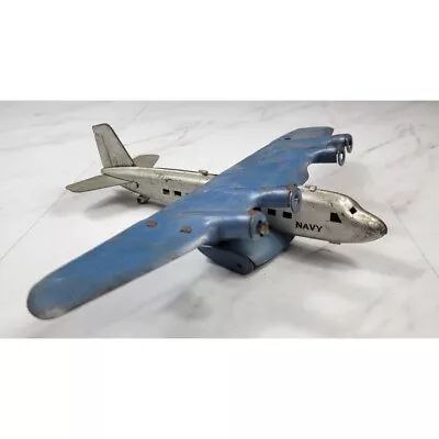 Vintage Navy Steel Toy Plane • $165