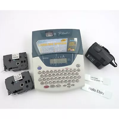 Brother P-Touch PT-2200 2210 Deluxe Thermal Label Maker W/ Power Cord Works • $46.95