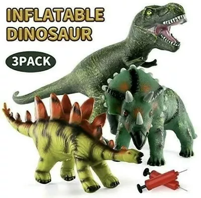 Huge Dinosaur World Kids Toys Inflatable Realistic Figures T-Rex 6+ • £8.99