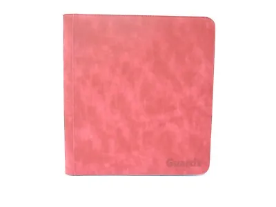 Guardz Red 12 Pocket Zip Trading Card Album Binder Folder! Denim Effect • £22.99