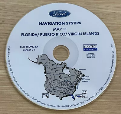 Ford Gps Map Navigation Dvd Disc # 11  Cd Oem Part 6l1t-18c912-la • $27.99