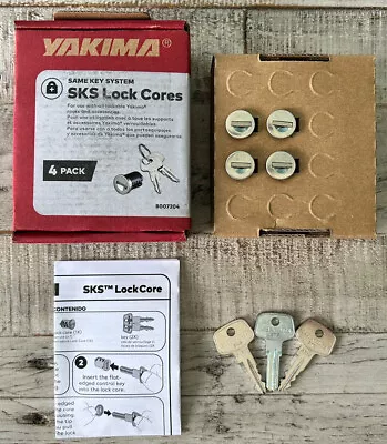 Yakima SKS Lock Cores 4 Pack #A152 W/ Keys - New In Box - FREE FAST SHIPPING!!! • $58