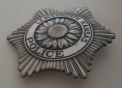 £22.79 • Buy Obsolate Historical Usa Police Badge...KANSAS LEAVENWORTH 1854