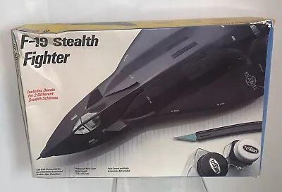 1986 Vtg. Testors Italeri F-19 Stealth Fighter Jet #595 1/48 Scale NOB MODEL KIT • $39.99