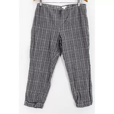 J Jill Pants Womens Pants Cropped Gray Casual Plaid Premium Bi Stretch Size 16 • $14.30